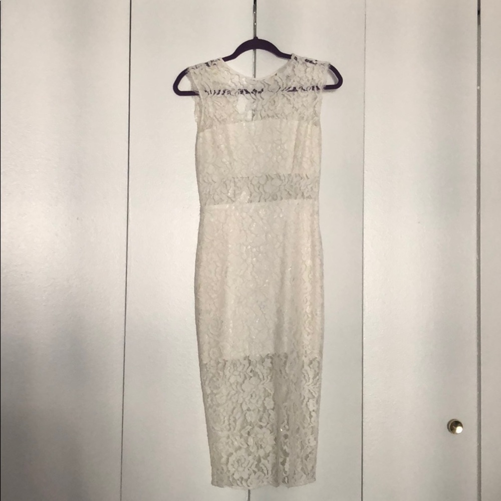 Alexis white lace cocktail dress size S